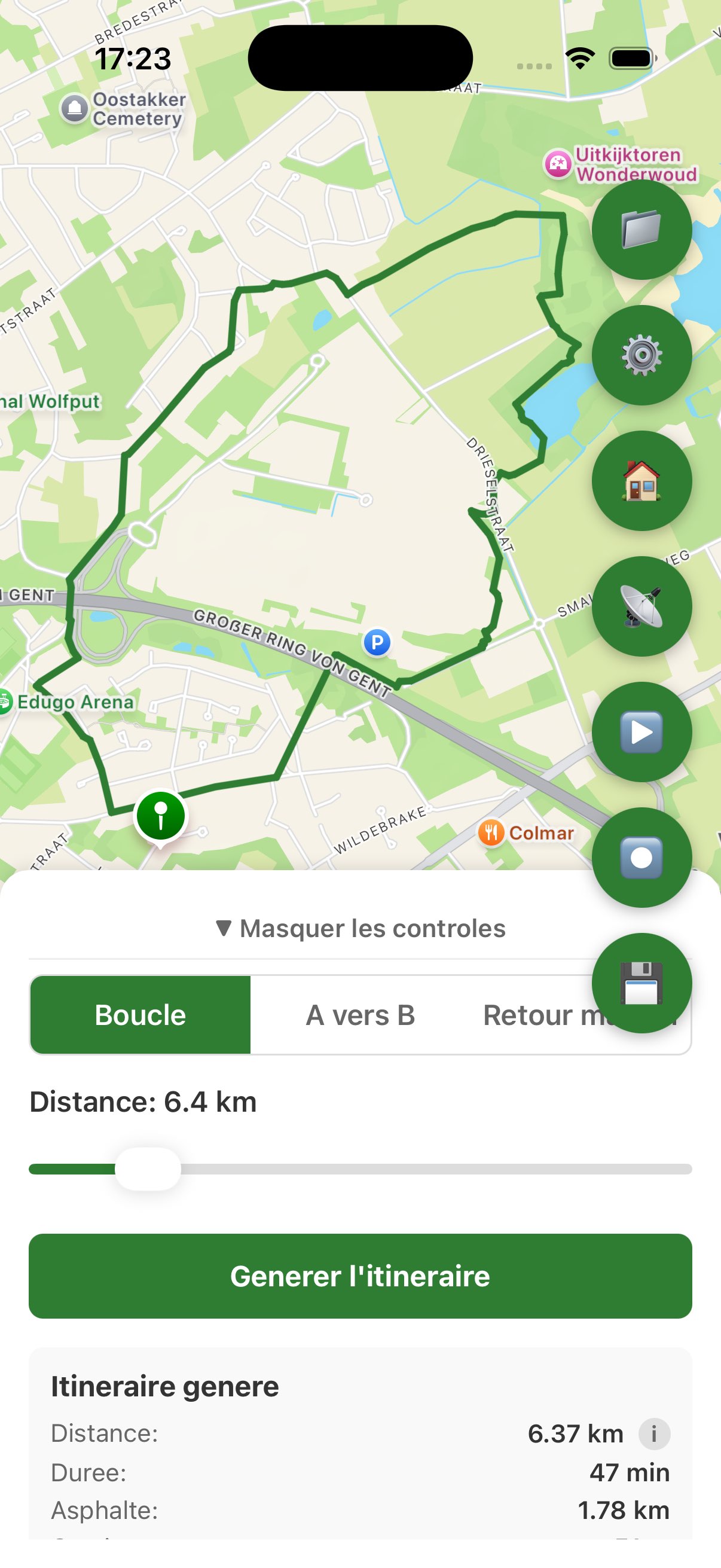 Planification d'itinéraire Reitnavi - Créer un circuit