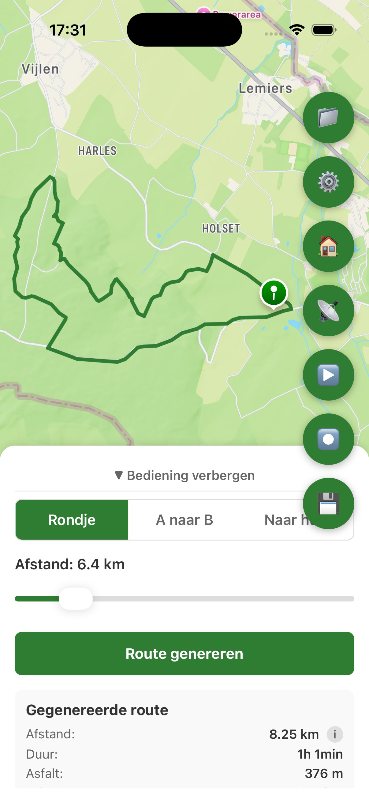 Reitnavi Routeplanning - Rondweg maken